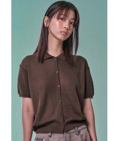 A'GEM/9 × .kom 『NASTY FANCY CLUB/ナスティーファンシークラブ』 MILD HACHI KNIT CARDIGAN/マイルドニットカーディガン（カーディガン/ボレロ）｜NASTY FANCY CLUB（ナスティーファンシークラブ）