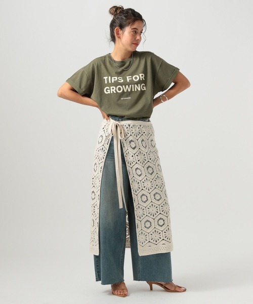 BAYFLOW(ベイフロー)の「ピグメントロゴT(Tシャツ/カットソー・レディース・ダークグレー/ピンク/オフホワイト/チャコールグレー/ブルー/カーキ/サックスブルー/ダークグリーン/ブラック/イエロー/ブルー系その他/ホワイト・X-SMALL/SMALL/MEDIUM)」の21枚目の写真