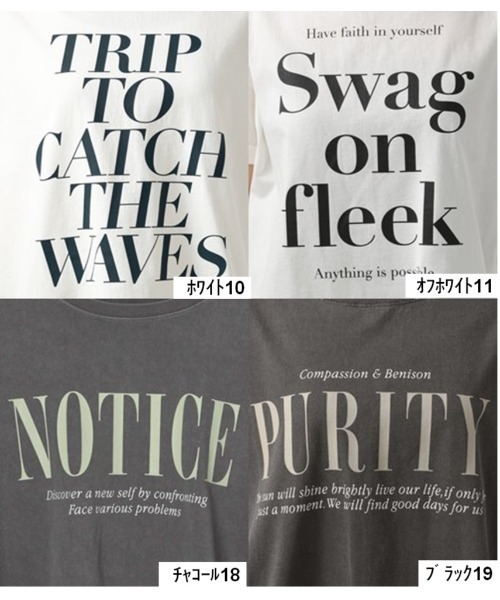 BAYFLOW(ベイフロー)の「ピグメントロゴT(Tシャツ/カットソー・レディース・ダークグレー/ピンク/オフホワイト/チャコールグレー/ブルー/カーキ/サックスブルー/ダークグリーン/ブラック/イエロー/ブルー系その他/ホワイト・X-SMALL/SMALL/MEDIUM)」の13枚目の写真