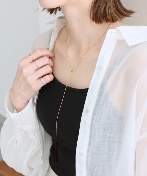 reca（レカ）の「スネイクチェーンネックレス（ネックレス・レディース・シルバー/ゴールド・ONE SIZE）」の8枚目の写真