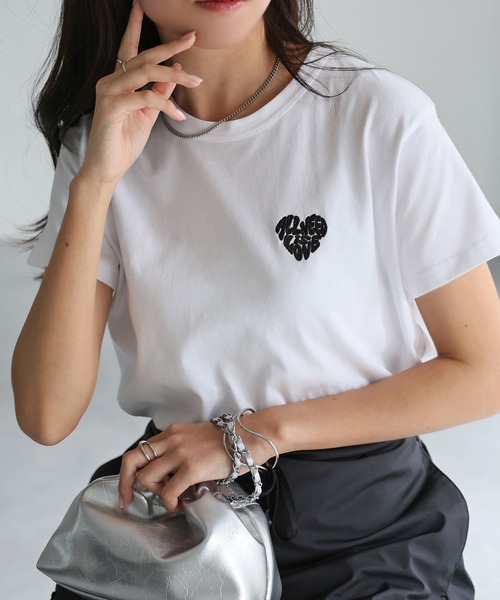 刺繍ロゴTシャツ | TOPS | OBLI
