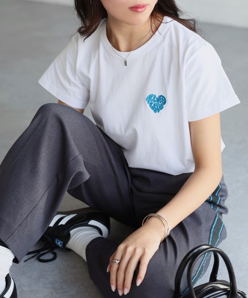 刺繍ロゴTシャツ | TOPS | OBLI
