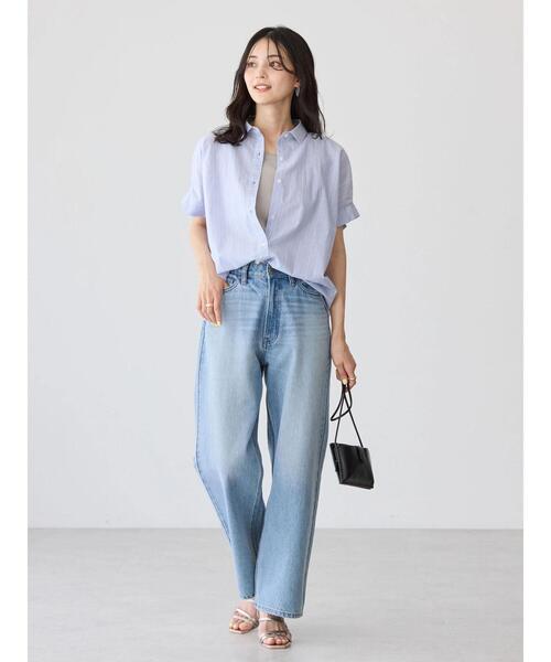 AMERICAN HOLIC(アメリカンホリック)の「UVカット袖タックフレンチスリーブシャツ(シャツ/ブラウス・レディース・ネイビー系2/グリーン系その他3・L/M)」の16枚目の写真