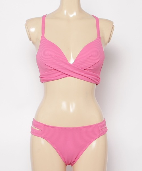 ムラサキスポーツ限定】LAETITIA/レリッタ クロスビキニ リブ 440801