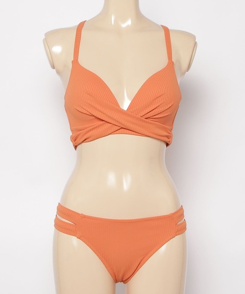 ムラサキスポーツ限定】LAETITIA/レリッタ クロスビキニ リブ 440801