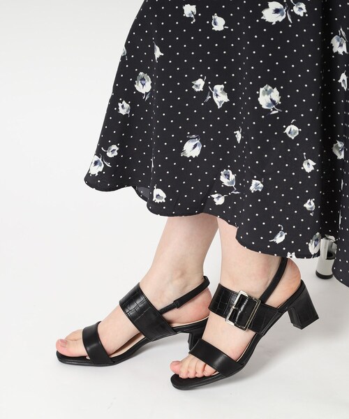 【セール】ダブルベルトスリングバックサンダル（サンダル）｜ESPERANZA（エスペランサ）