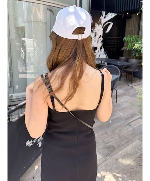 EVRIS（エヴリス）の「リブキャミソールロングワンピース（ワンピース・レディース・ブラック/ブルー/グレー/ホワイト・FREE）」の19枚目の写真