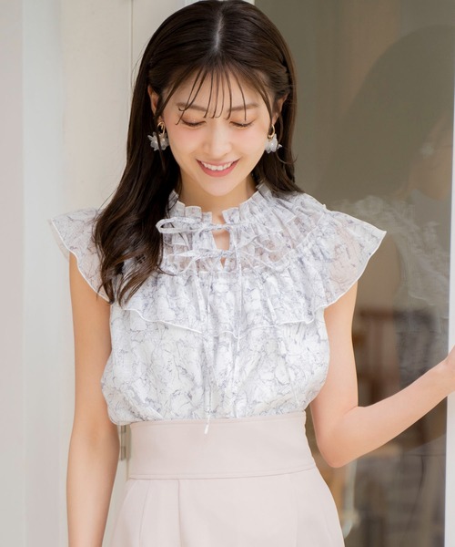 NOELA（ノエラ）の「フリルギャザーブラウス（シャツ/ブラウス・レディース・グリーン/グレー/ブルー・フリー）」の20枚目の写真