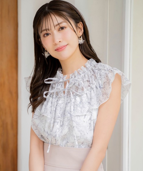 NOELA（ノエラ）の「フリルギャザーブラウス（シャツ/ブラウス・レディース・グリーン/グレー/ブルー・フリー）」の21枚目の写真