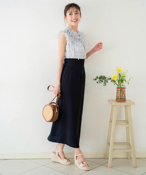 NOELA（ノエラ）の「フリルギャザーブラウス（シャツ/ブラウス・レディース・グリーン/グレー/ブルー・フリー）」の10枚目の写真