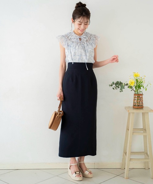 NOELA（ノエラ）の「フリルギャザーブラウス（シャツ/ブラウス・レディース・グリーン/グレー/ブルー・フリー）」の11枚目の写真