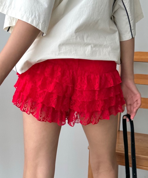 SHAGGIE（シャギー）の「レ―スショートパンツ（その他パンツ・レディース・ブラック/レッド/ホワイト・FREE）」の19枚目の写真