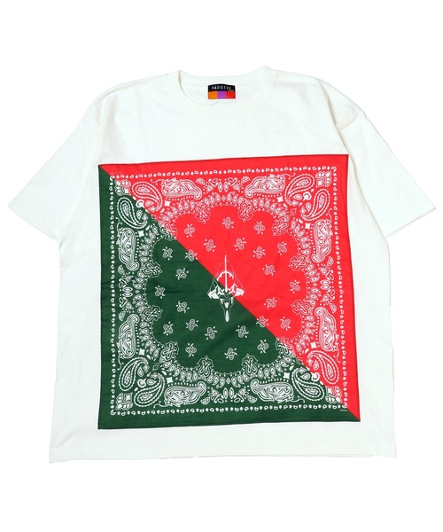 RADIO EVA A208 EVA-01 PAISLEYS 2TONE BANDANNA T-Shirt（Tシャツ/カットソー）｜RADIO EVA（ラヂオエヴァ）