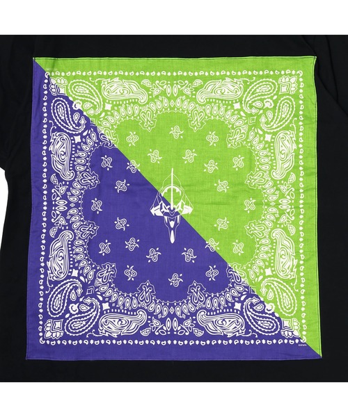 RADIO EVA A208 EVA-01 PAISLEYS 2TONE BANDANNA T-Shirt（Tシャツ/カットソー）｜RADIO EVA（ラヂオエヴァ）
