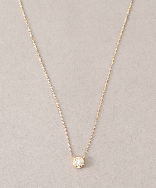 Lilas（リラ）の「フクリン0.28ctダイヤネックレス K18