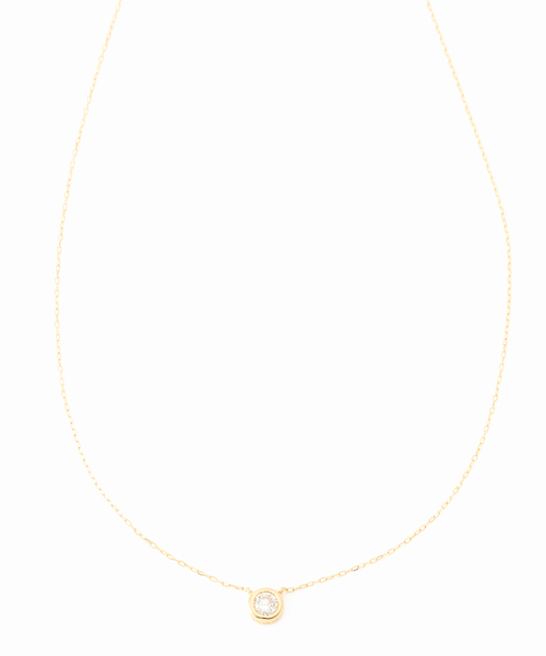 Lilas（リラ）の「フクリン0.28ctダイヤネックレス K18（ネックレス