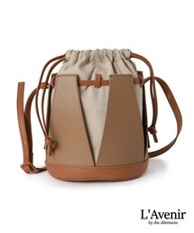 L'Avenir ラヴェニール ショルダーバッグ  茶 【古着】【中古】 L'Avenir ラヴェニール ショルダーバッグ 茶 【古着】【中古】【送料