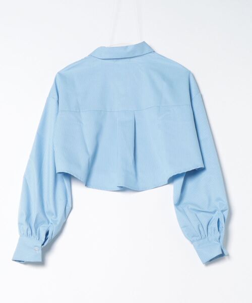 RiLi（リリ）の「ストライプショート丈シャツ【RL】（シャツ/ブラウス・レディース・ブルー/アイボリー・FREE）」の18枚目の写真