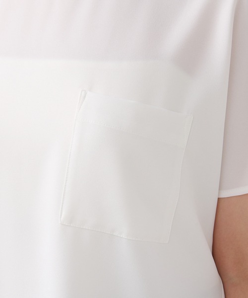 RIVE DROITE(リヴドロワ)の「テレコ切替ジョーゼットブラウス(シャツ/ブラウス・レディース・チャコールグレー/ライトグレー/オフホワイト/ブラック・FREE)」の13枚目の写真