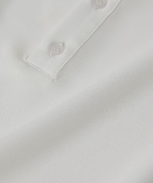 RIVE DROITE(リヴドロワ)の「テレコ切替ジョーゼットブラウス(シャツ/ブラウス・レディース・チャコールグレー/ライトグレー/オフホワイト/ブラック・FREE)」の5枚目の写真