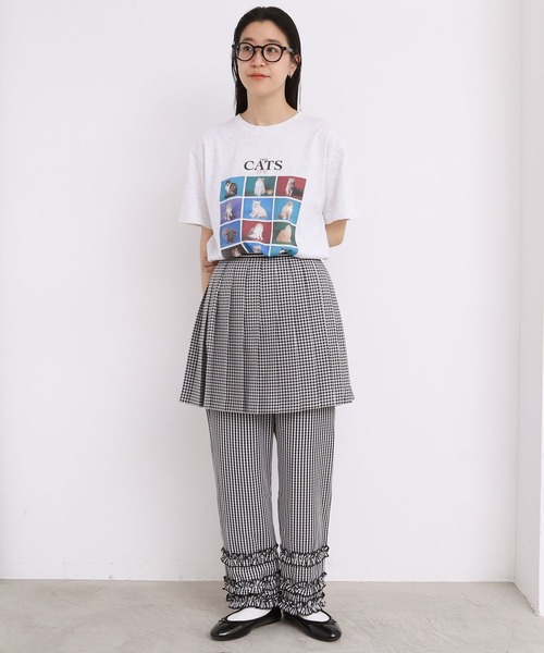 fig London（フィグロンドン）の「○DECO gingham apron pants