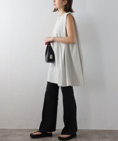 Bonjour diary ノースリーブチュニックブラウス 6Y Bonjour diary チュニック ブラウス6y