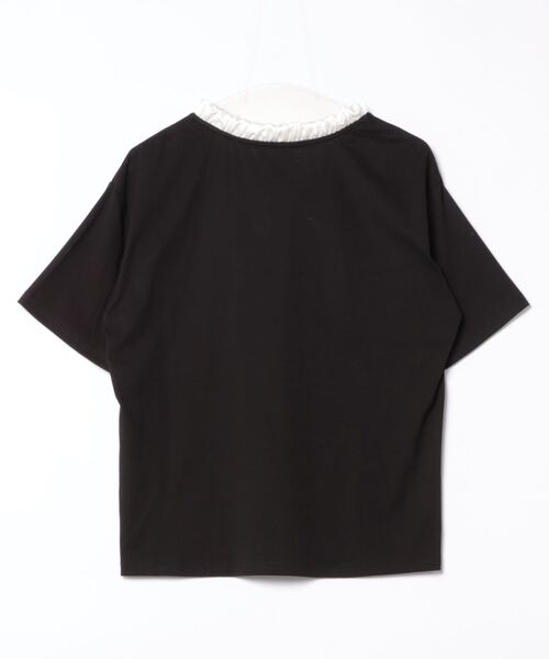 Jasmine Grandiflorum(ジャスミングランディフローラム)の「【Jasmine】リボンハーフスリーブTシャツ(Tシャツ/カットソー・レディース・グレー/その他/ホワイト/その他1・FREE)」の5枚目の写真