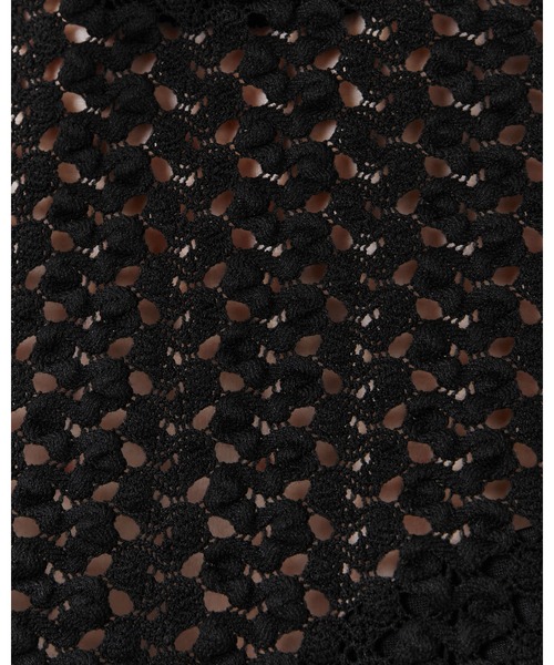 ALLSAINTS(オールセインツ)の「KARMA CROCHET STEVIE SLIM FIT T-SHIRT | KARMA クロシェ スティービー スリム フィット Tシャツ(Tシャツ/カットソー・レディース・ブラック・2/4/6/8/10/12)」の14枚目の写真