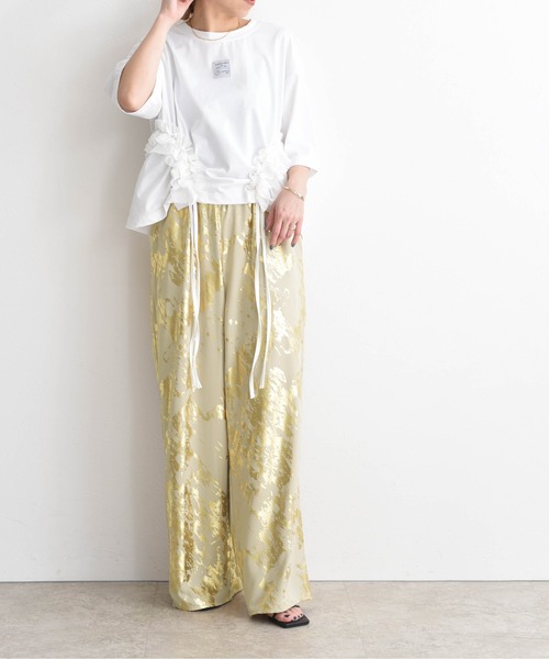 Eimee Law（エイミーロウ）の「箔プリント リラックスパンツ（その他パンツ・レディース・ライトグレー/ベージュ/ダークグレー・38/FREE）」の9枚目の写真