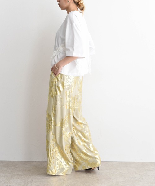 Eimee Law（エイミーロウ）の「箔プリント リラックスパンツ（その他パンツ・レディース・ライトグレー/ベージュ/ダークグレー・38/FREE）」の6枚目の写真