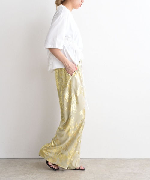 Eimee Law（エイミーロウ）の「箔プリント リラックスパンツ（その他パンツ・レディース・ライトグレー/ベージュ/ダークグレー・38/FREE）」の8枚目の写真