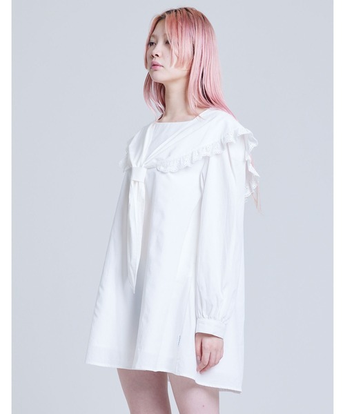 Little sunny bite（リトルサニーバイト）の「【8】【it】【Little Sunny Bite 】sailor collar dress（ドレス・レディース・ブラック/ブルー・SMALL）」の9枚目の写真
