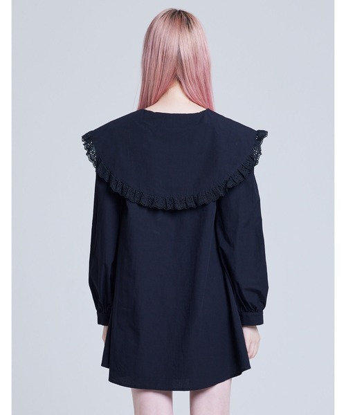 Little sunny bite（リトルサニーバイト）の「【8】【it】【Little Sunny Bite 】sailor collar dress（ドレス・レディース・ブラック/ブルー・SMALL）」の20枚目の写真