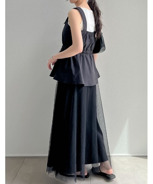 ダブルスタンダード　リボンチュールジレ DSC / リボンチュールジレ DRESS Night STORE | ダブル