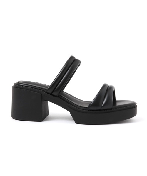 BAYFLOW（ベイフロー）の「[フィットする中敷きクッション]チューブサンダル（サンダル・レディース・ブラック/ホワイト・MEDIUM/LARGE）」の6枚目の写真