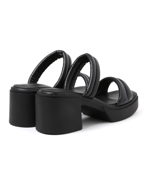 BAYFLOW（ベイフロー）の「[フィットする中敷きクッション]チューブサンダル（サンダル・レディース・ブラック/ホワイト・MEDIUM/LARGE）」の7枚目の写真