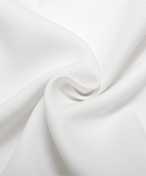 O.S.K（オーエスケー）の「[O.S.K] アシメペプラムジャガードトップス（シャツ/ブラウス・レディース・ブラック/ホワイト・FREE）」の18枚目の写真