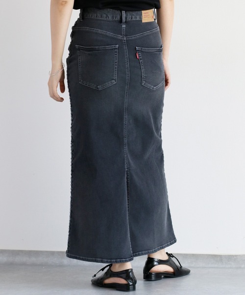 cepo（セポ）の「接触冷感・UVカット ＩＣＥデニムサイドラインスカート（デニムスカート・レディース・グレー/ブルー系1・S/M/L）」の19枚目の写真