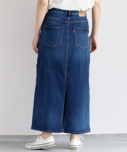 cepo（セポ）の「接触冷感・UVカット ＩＣＥデニムサイドラインスカート（デニムスカート・レディース・グレー/ブルー系1・S/M/L）」の8枚目の写真
