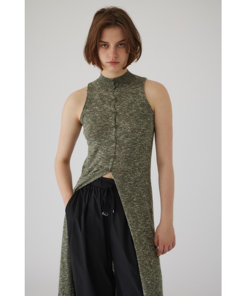 ニット/セーター RIM.ARK back long square knit tops RIM.ARK（リムアーク）の「Back shoulder rib knit（ニット/セーター
