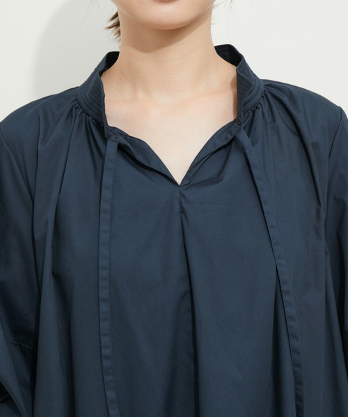 le cercle ADAM ET ROPE'(ルセルクルアダムエロペ)の「バルーンスリーブ ワンピース(ワンピース・レディース・イエロー系その他3/ホワイト/ネイビー・FREE)」の11枚目の写真