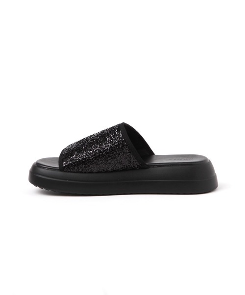 niko and...（ニコアンド）の「オリジナルキラキラスライドサンダル（サンダル・レディース・アイボリー/ブラック・MEDIUM/LARGE）」の7枚目の写真