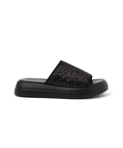 niko and...（ニコアンド）の「オリジナルキラキラスライドサンダル（サンダル・レディース・アイボリー/ブラック・MEDIUM/LARGE）」の8枚目の写真