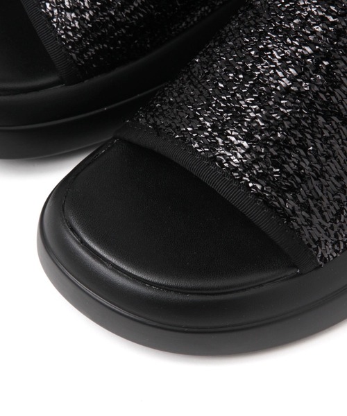 niko and...（ニコアンド）の「オリジナルキラキラスライドサンダル（サンダル・レディース・アイボリー/ブラック・MEDIUM/LARGE）」の11枚目の写真