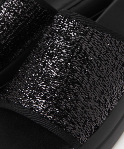 niko and...（ニコアンド）の「オリジナルキラキラスライドサンダル（サンダル・レディース・アイボリー/ブラック・MEDIUM/LARGE）」の12枚目の写真