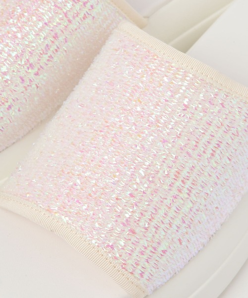 niko and...（ニコアンド）の「オリジナルキラキラスライドサンダル（サンダル・レディース・アイボリー/ブラック・MEDIUM/LARGE）」の15枚目の写真