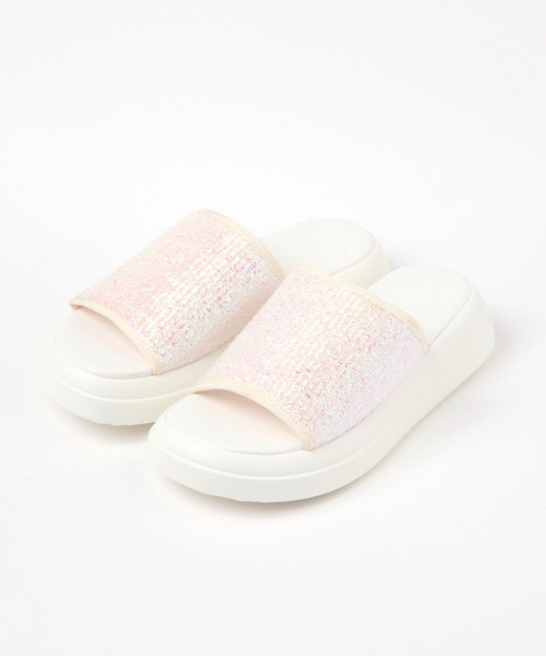 niko and...（ニコアンド）の「オリジナルキラキラスライドサンダル（サンダル・レディース・アイボリー/ブラック・MEDIUM/LARGE）」の22枚目の写真