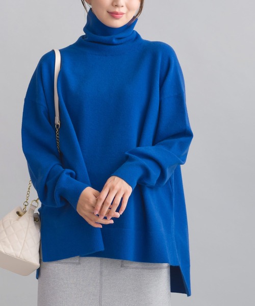 【セール】ビッグタートルニット（ニット/セーター）｜PICCIN（ピッチン） 7,700円