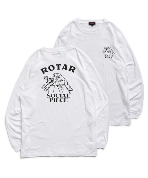 ROTAR(ローター)の「SOCIAL PIECE LS Tee(Tシャツ/カットソー・メンズ・ライム/ホワイト/サンドベージュ/スミクロ・X-LARGE/LARGE/MEDIUM/SMALL)」の7枚目の写真