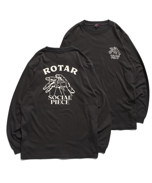 ROTAR(ローター)の「SOCIAL PIECE LS Tee(Tシャツ/カットソー・メンズ・ライム/ホワイト/サンドベージュ/スミクロ・X-LARGE/LARGE/MEDIUM/SMALL)」の9枚目の写真